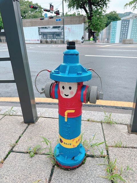 屋外消火栓がかわいい