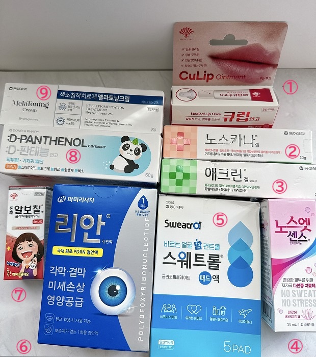 韓国薬局での購入品