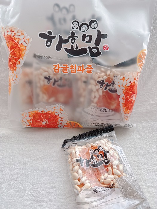 済州島のみかんポン菓子하효맘