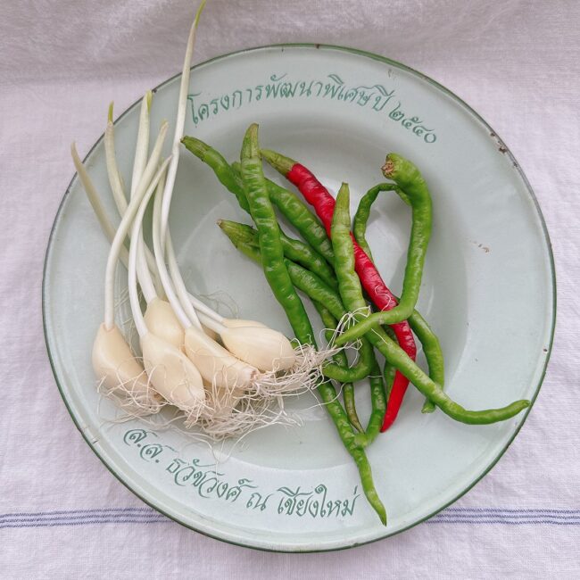 満天にんにくと唐辛子