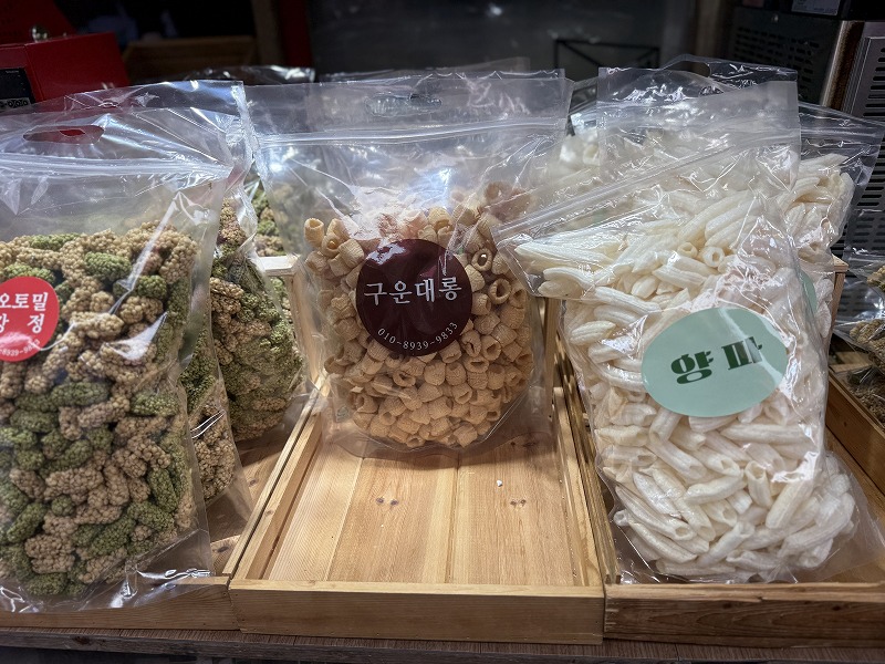 オートミール、焼き竹、玉ねぎ