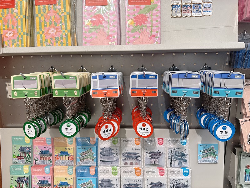 ソウル地下鉄のキーホルダーとか