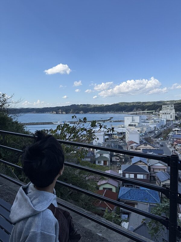 遠見岬神社 階段からの眺め