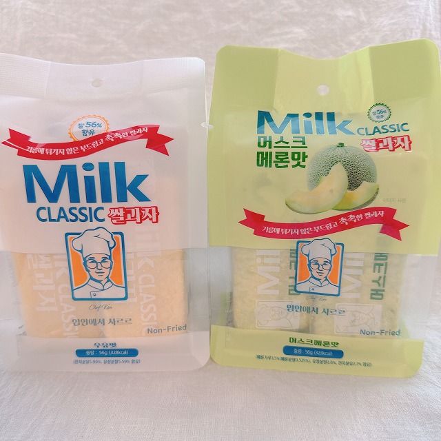 1000ウォンぽっきり！メロン味ミルククラシックとオリジナルの。