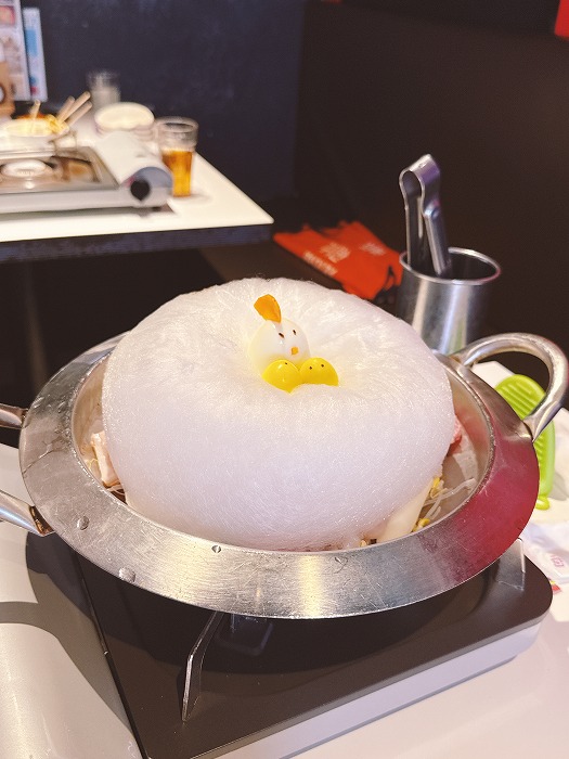 わたあめの乗ったふわふわナッコプセだっけ