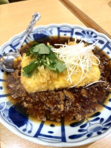 だし巻き卵天ぷら 親子餡かけ