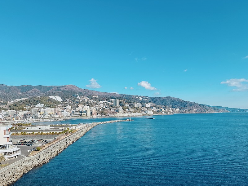 熱海の景色を一望