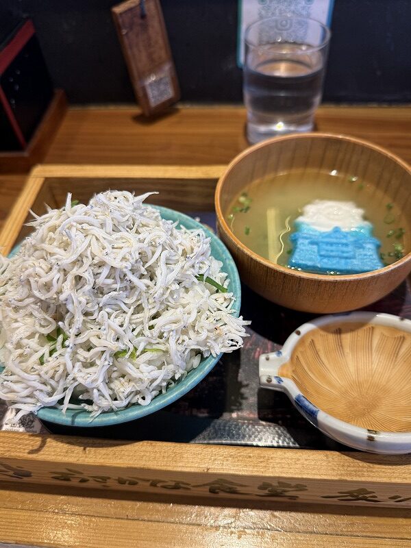 しらす丼と熱海城汁