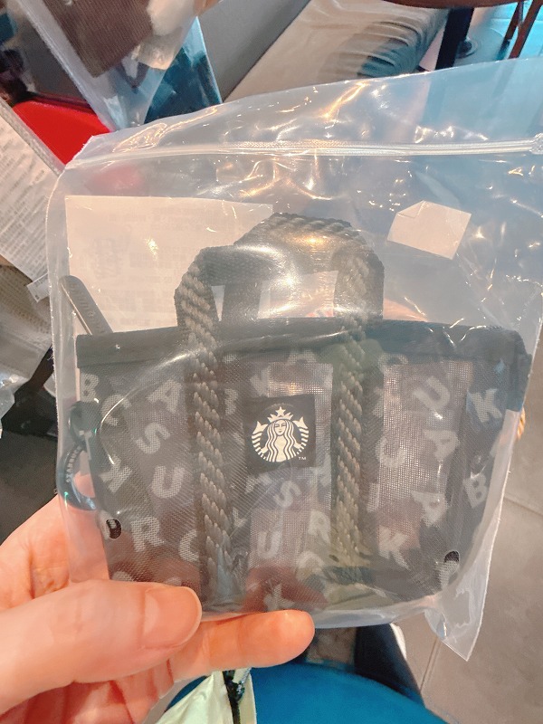 スタバのミニ漁師バッグポーチ