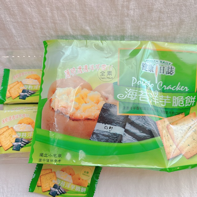 健康日誌のポテトクラッカー　海苔洋芋脆餅