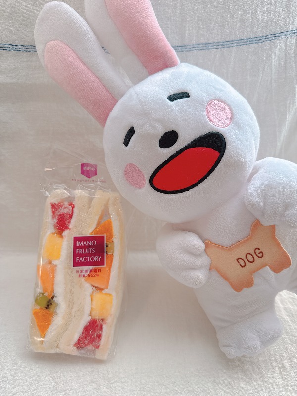 うさみとフルーツサンド