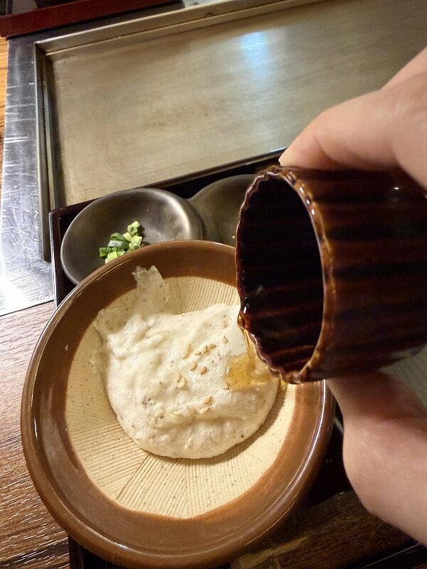 お通しの自然薯