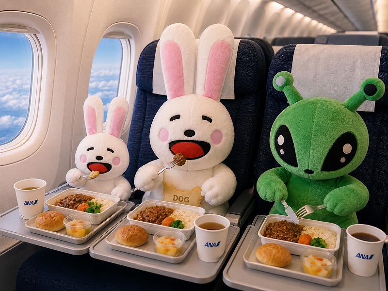 機内食おいしい