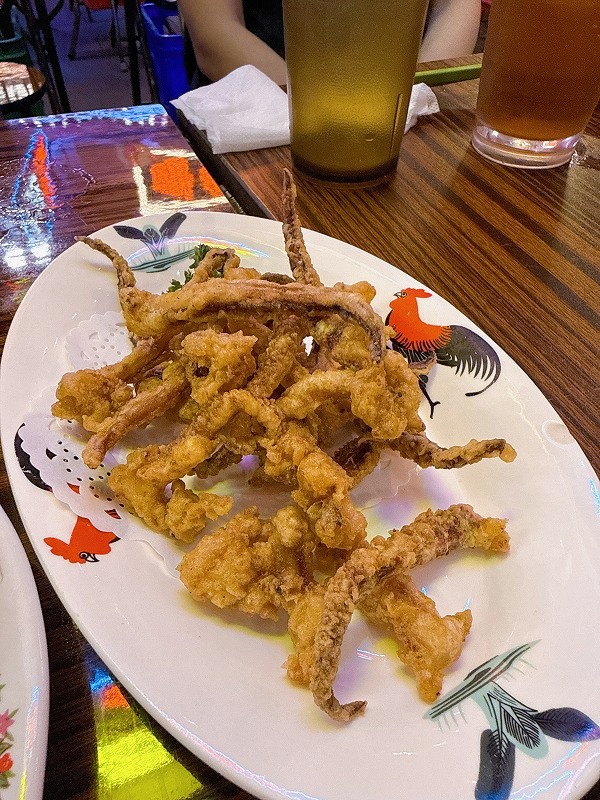 イカゲソの塩胡椒揚げ