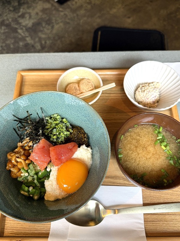 明太豆富とろろ丼
